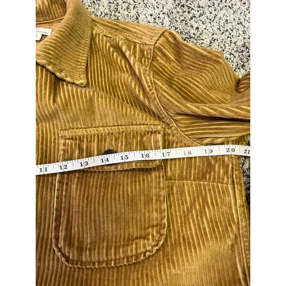 L.L. Bean Signature Classic Corduroy Chore Jacket, Button-Up Beige,‎ Women’s M - Picture 7 of 8